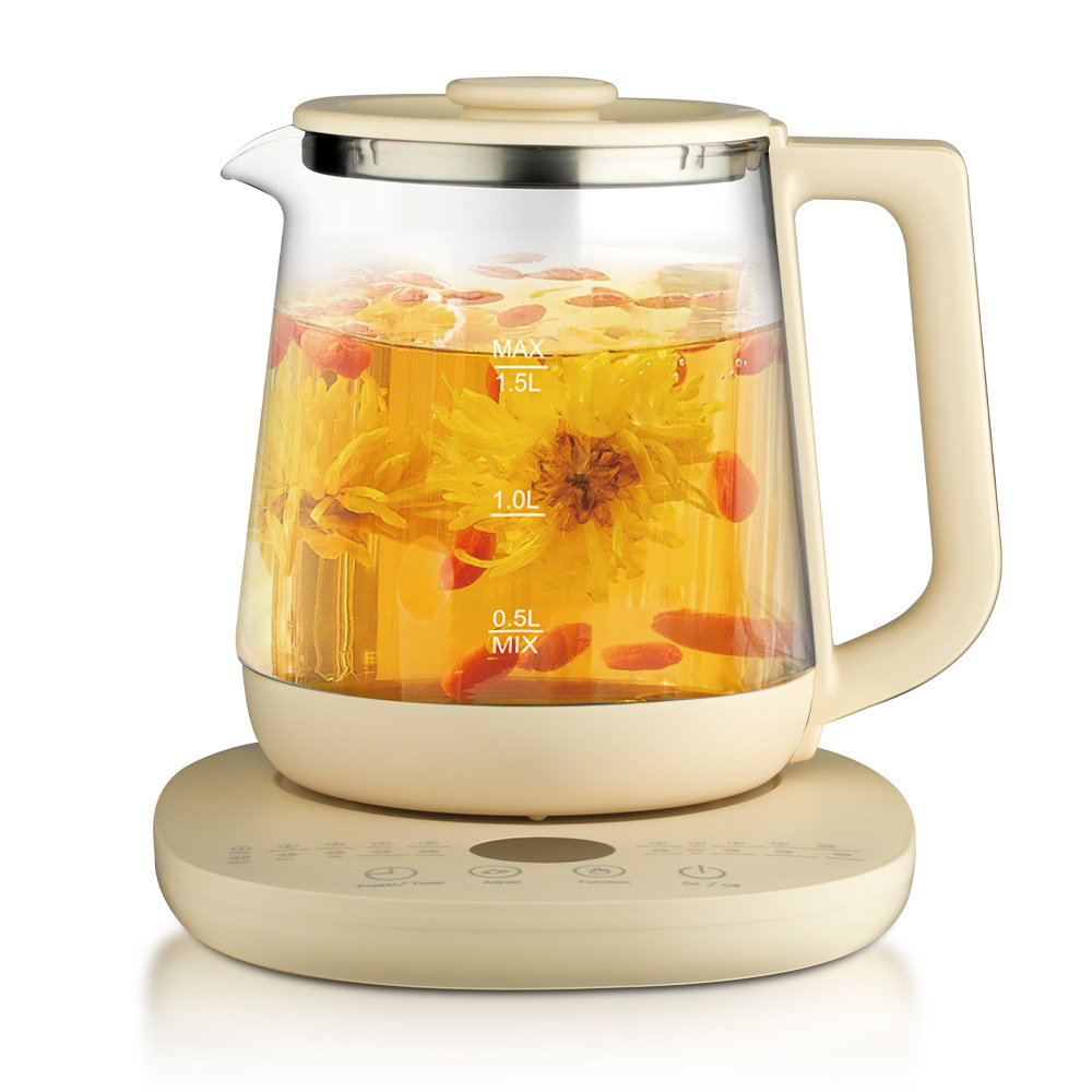 Herbal Tea For Wellness - Чайник электрический со стеклянной ручкой, 1,5